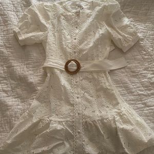 Size Small Red Dress Boutique white dress